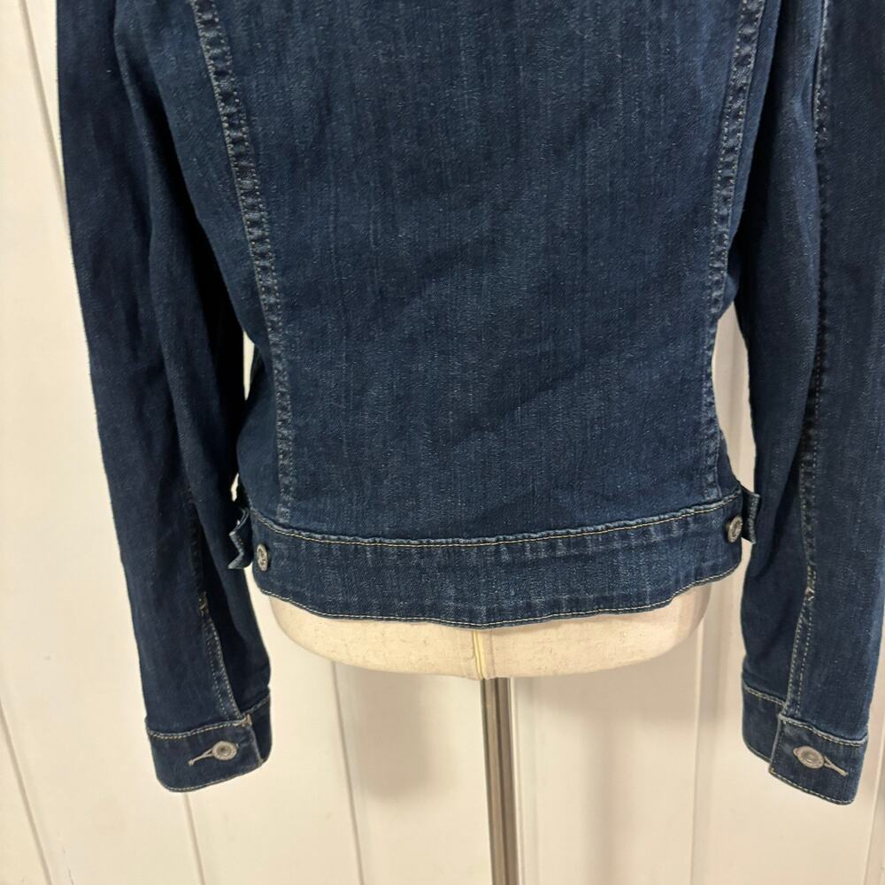 Levi's Women’s Denim Jacket XL Blue Trucker Button Front Excellent - Picture 9 of 12